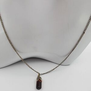 Healing Tigers eye droplet‎ necklace N1020